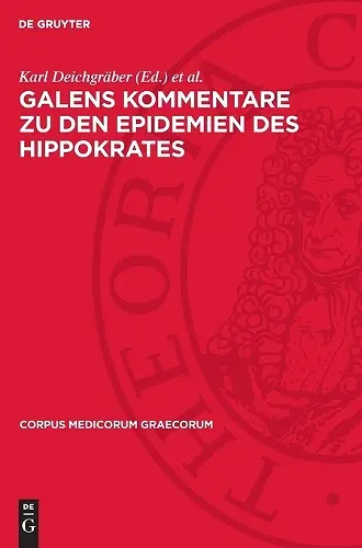 Galens Kommentare Zu Den Epidemien Des Hippokrates cover