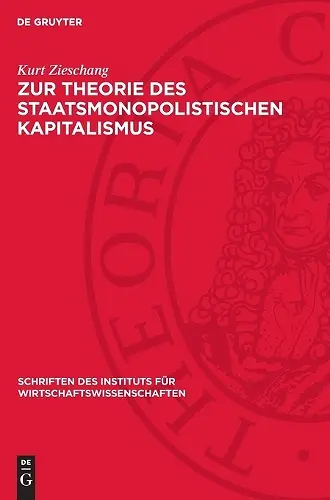 Zur Theorie Des Staatsmonopolistischen Kapitalismus cover