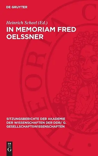 In memoriam Fred Oelßner cover