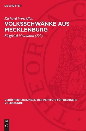 Volksschwänke Aus Mecklenburg cover