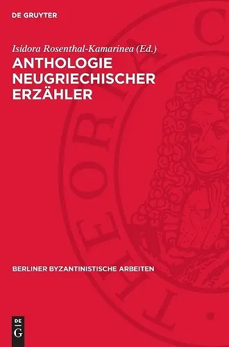 Anthologie Neugriechischer Erzähler cover