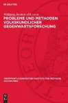 Probleme Und Methoden Volkskundlicher Gegenwartsforschung cover