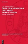 Über Den Menschen Und Seine Verhältnisse cover