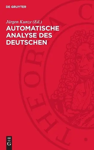 Automatische Analyse Des Deutschen cover