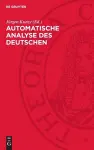 Automatische Analyse Des Deutschen cover