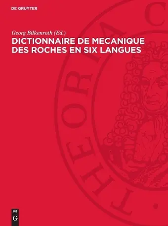Dictionnaire de Mecanique Des Roches En Six Langues cover