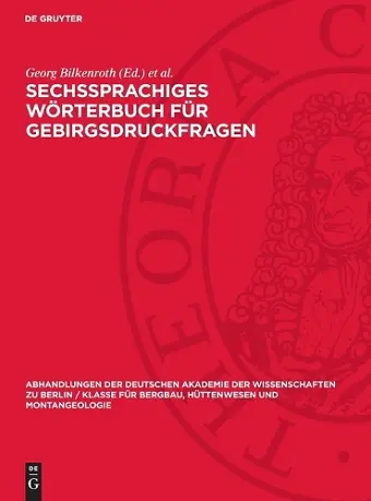 Sechssprachiges Wörterbuch für Gebirgsdruckfragen cover