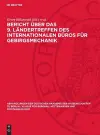 Bericht über das 9. Ländertreffen des Internationalen Büros für Gebirgsmechanik cover