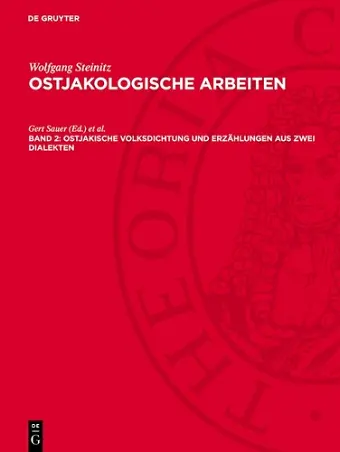 Ostjakische Volksdichtung Und Erzählungen Aus Zwei Dialekten cover