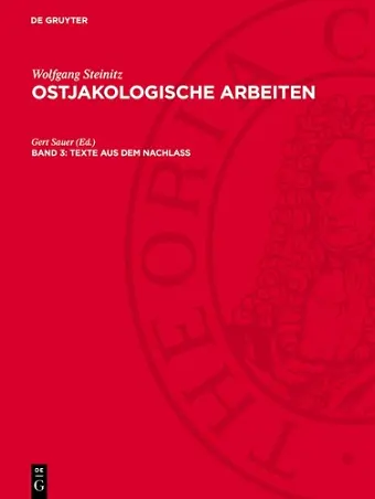 Texte Aus Dem Nachlass cover