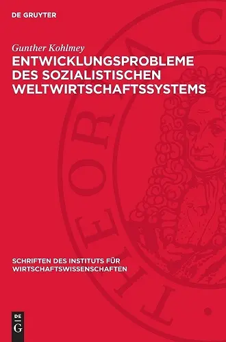 Entwicklungsprobleme Des Sozialistischen Weltwirtschaftssystems cover