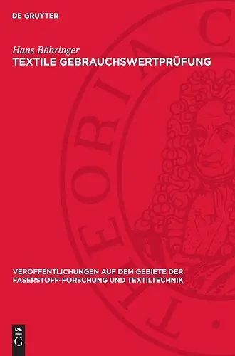 Textile Gebrauchswertprüfung cover