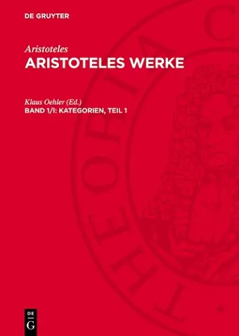 Kategorien, Teil 1 cover