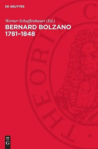 Bernard Bolzano 1781-1848 cover