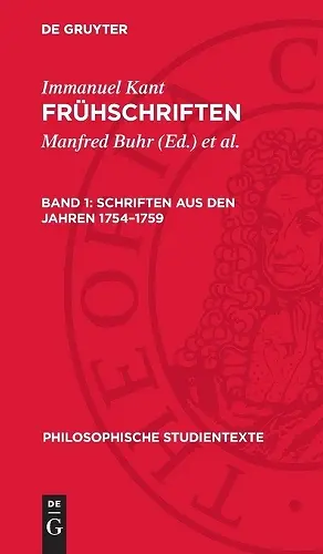 Schriften aus den Jahren 1754-1759 cover