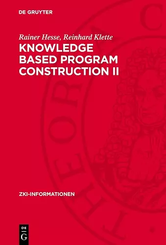 Knowledge Based Program Construction II cover