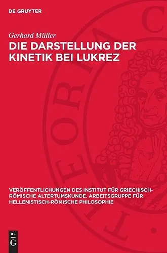 Die Darstellung der Kinetik bei Lukrez cover