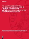 Landschaftsökologische Untersuchungen an verschiedenen Physiotopen in Nordwestsachsen cover
