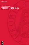 Vor 33 - nach 45 cover