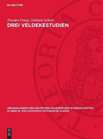 Drei Veldekestudien cover