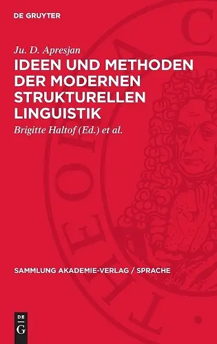 Ideen Und Methoden Der Modernen Strukturellen Linguistik cover