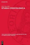 Studia Codicologica cover