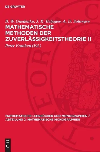Mathematische Methoden Der Zuverlässigkeitstheorie II cover