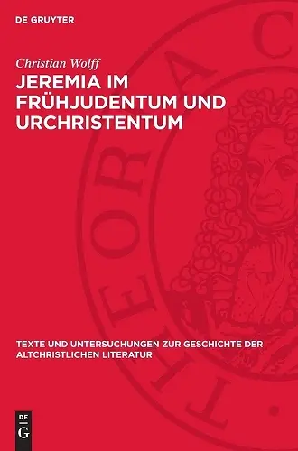 Jeremia Im Frühjudentum Und Urchristentum cover