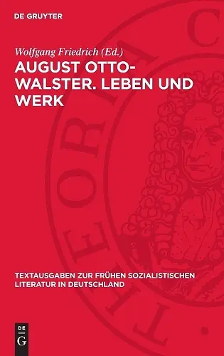 August Otto-Walster. Leben Und Werk cover