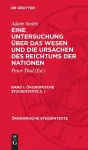Adam Smith: Eine Untersuchung Über Das Wesen Und Die Ursachen Des Reichtums Der Nationen. Band 1 cover