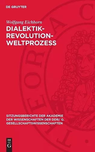 Dialektik-Revolution-Weltprozeß cover