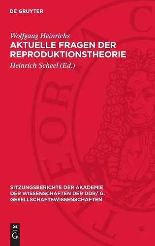 Aktuelle Fragen Der Reproduktionstheorie cover
