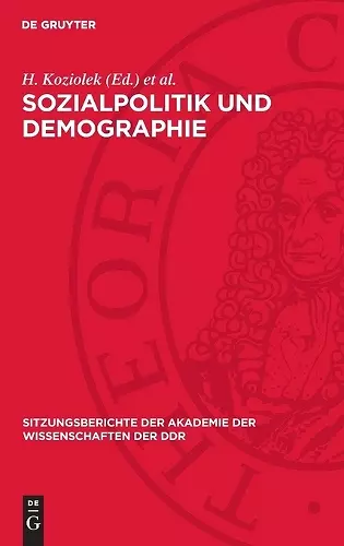 Sozialpolitik Und Demographie cover