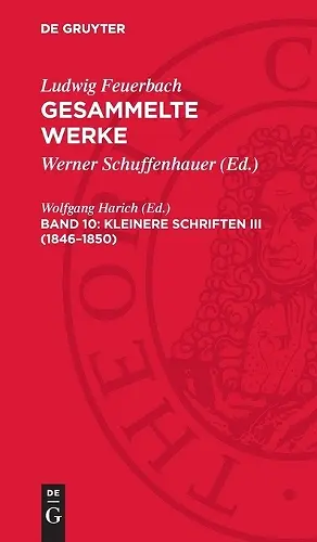 Kleinere Schriften III (1846-1850) cover
