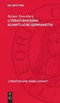 Literaturwissenschaftliche Germanistik cover