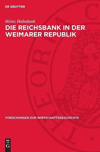 Die Reichsbank in Der Weimarer Republik cover