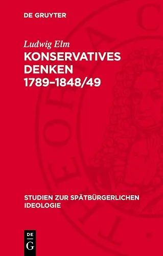 Konservatives Denken 1789-1848/49 cover