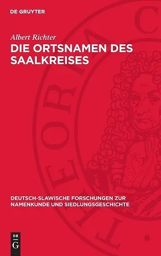 Die Ortsnamen Des Saalkreises cover