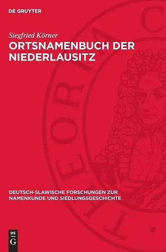 Ortsnamenbuch Der Niederlausitz cover