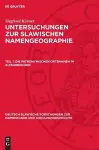 Die Patronymischen Ortsnamen Im Altsorbischen cover