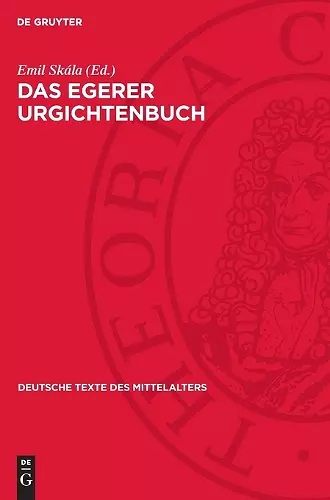 Das Egerer Urgichtenbuch cover