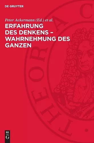 Erfahrung Des Denkens - Wahrnehmung Des Ganzen cover