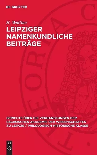 Leipziger Namenkundliche Beiträge cover