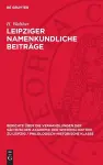Leipziger Namenkundliche Beiträge cover