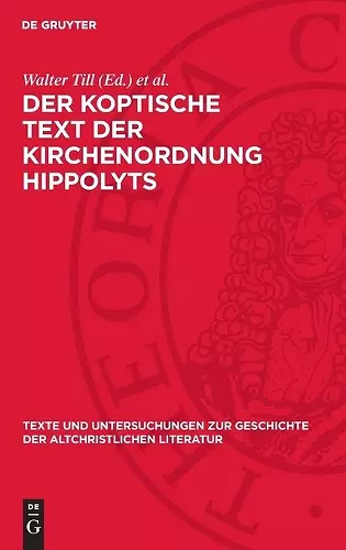 Der Koptische Text Der Kirchenordnung Hippolyts cover