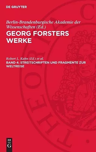Streitschriften Und Fragmente Zur Weltreise cover