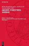 Streitschriften Und Fragmente Zur Weltreise cover