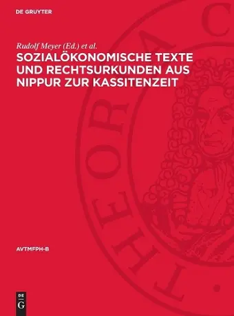 Sozialökonomische Texte Und Rechtsurkunden Aus Nippur Zur Kassitenzeit cover