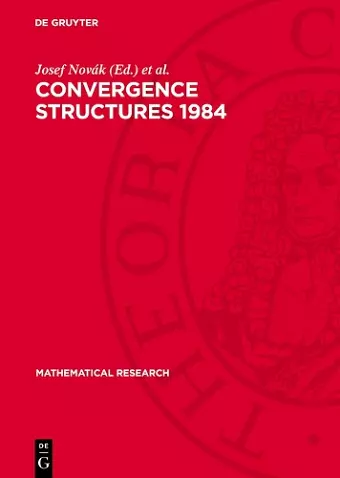 Convergence Structures 1984 cover