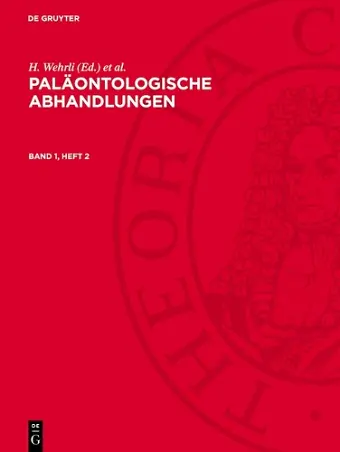 Paläontologische Abhandlungen. Band 1, Heft 2 cover